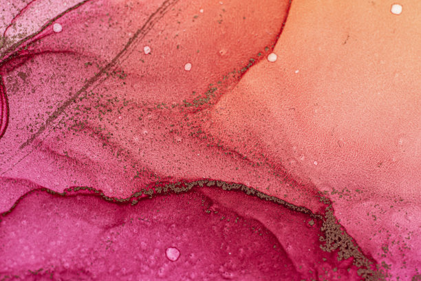 摘要亮色流体背景、手绘酒精画、液体墨技术纹理进行背景设计图片下载