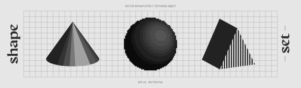 通用矢量几何形状构成图片下载