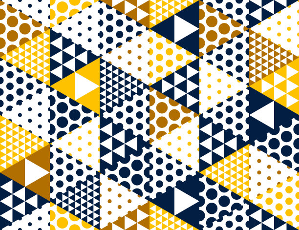 无缝立方体矢量背景，菱形和三角形和点盒重复瓷砖图案，三维建筑和施工，几何设计。图片下载