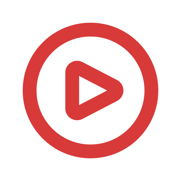 dePlay按钮。视频和音乐的活动按钮。可编辑的矢量。图片下载