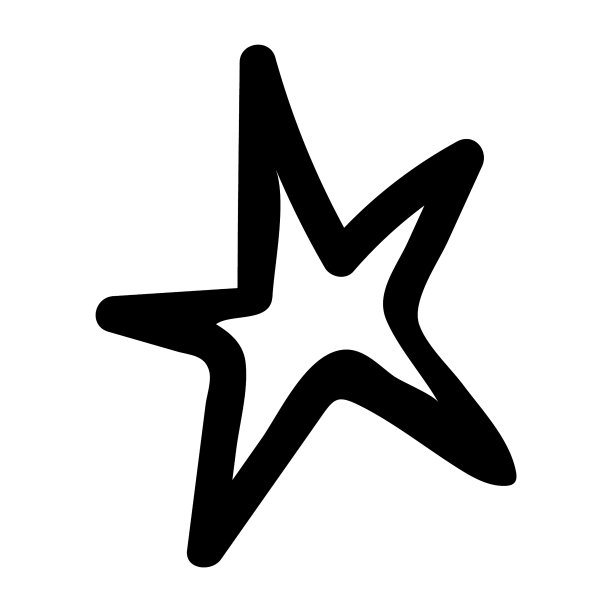 手绘的星星。涂鸦星星矢量插图。图片下载