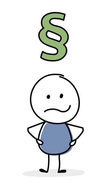 愤怒的棍棒人和段落符号。经营理念。向量图片下载