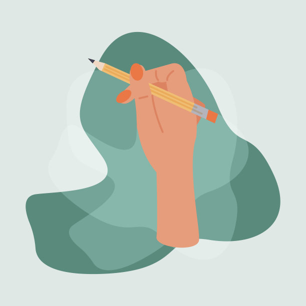 手用铅笔。矢量插图的手与艺术供应。手绘的风格。概念手工作坊，艺术学校或商店。艺术家生活方式，艺术商店，绘画教程。手，手掌，指甲，手腕，手指。矢量图图片下载