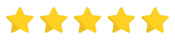 5星评级图标。评价和排名。可编辑的矢量。图片下载