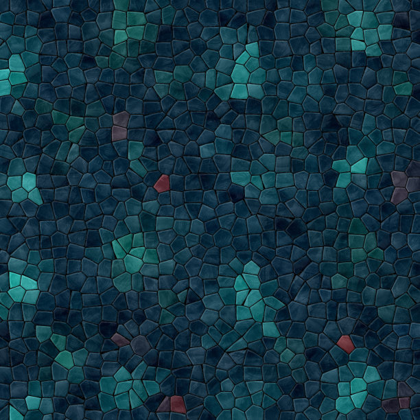 不规则马赛克背景蓝绿色图片下载