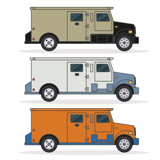 矢量银行装甲车或卡车图片下载