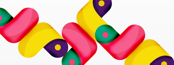 创意几何壁纸圆形箭头形状图片下载