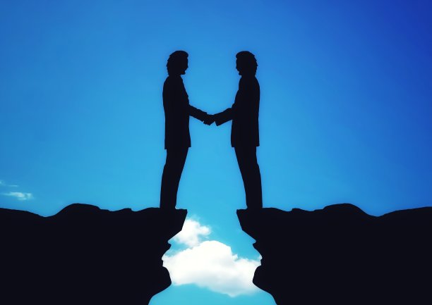 商业伙伴关系的3D插图图片下载