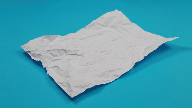 白纸皱巴巴的纸张纹理背景图片下载