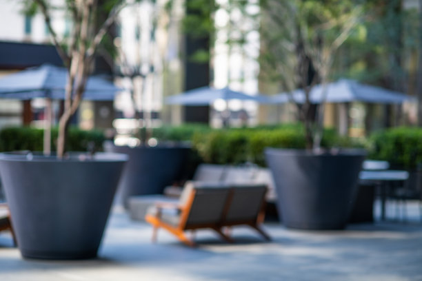 企业大厦户外庭院图片下载