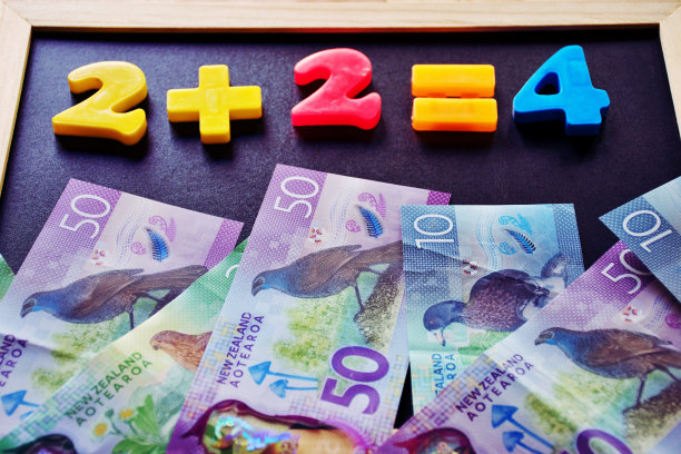 加数字的新西兰货币(NZD)图片下载