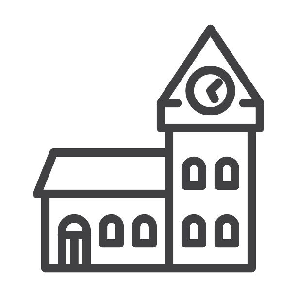 大本钟建筑线的图标图片下载