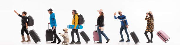 不同种族和年龄的人都喜欢度假的概念图片下载