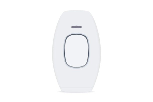 家用IPL激光脱毛设备。美容设备圆形设计允许容易与空白标志的模型。图片下载