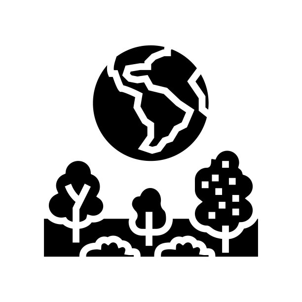 地球环境标志符号图标矢量图图片下载