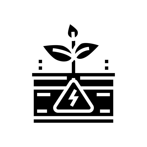 绿色生态能源符号矢量图图片下载