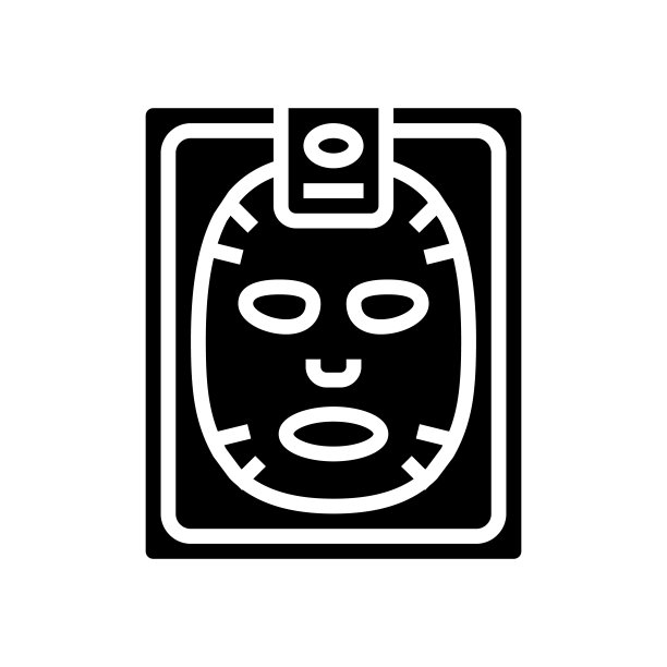 面部面具符号图标矢量插图图片下载