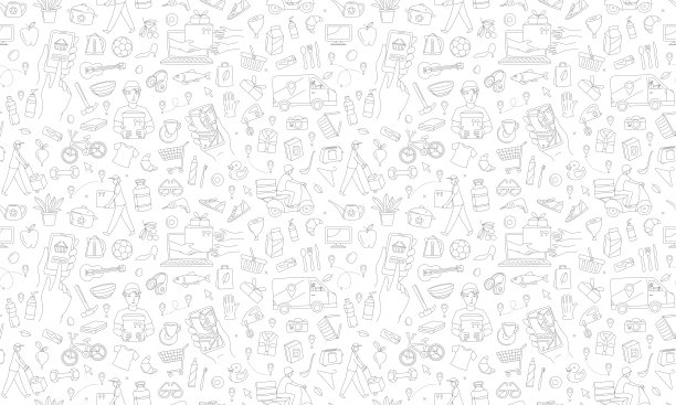 手机app快递员配送网店订单无缝模式。图片下载