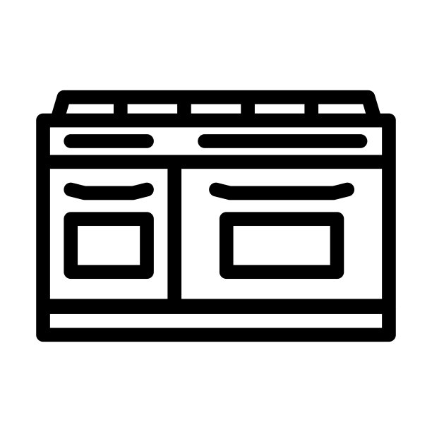 气体范围线图标矢量插图图片下载