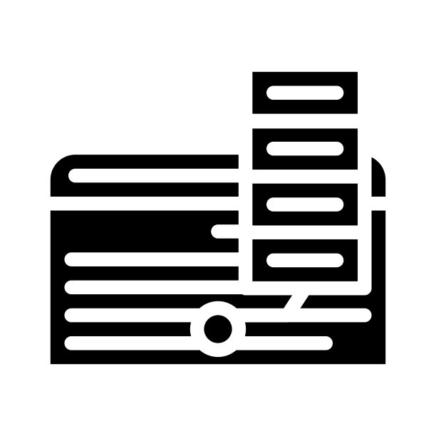 计划的一天字形图标矢量插图图片下载