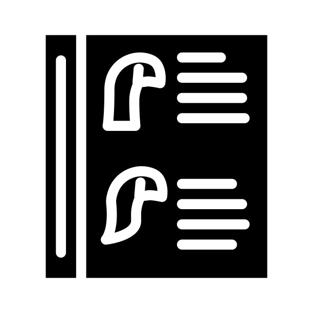 发型符号图标的目录矢量插图图片下载