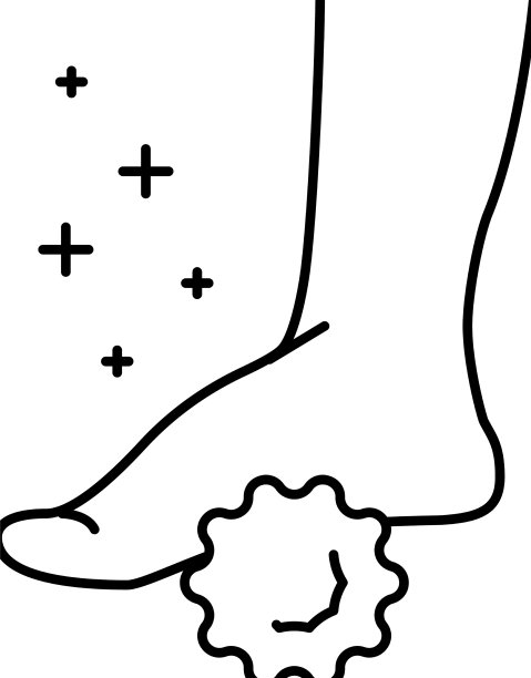 按摩扁足线图标图片下载