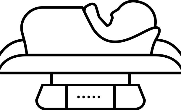 婴儿体重秤工具线图标图片下载