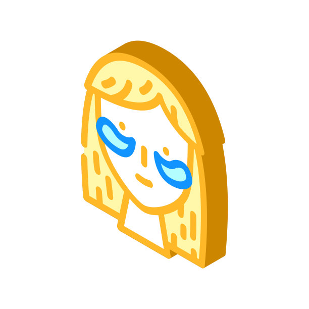 补丁附件等距图标矢量插图图片下载