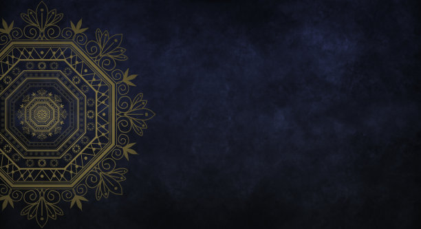 纹理青色背景上的曼荼罗图片下载