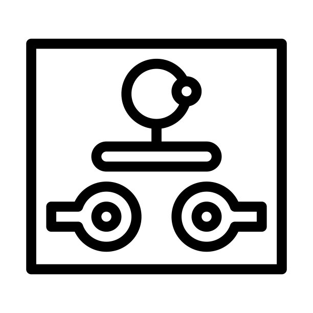 温度开关线性图标矢量图图片下载