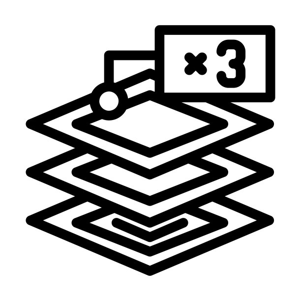 餐巾纸线图标矢量插图的图层图片下载