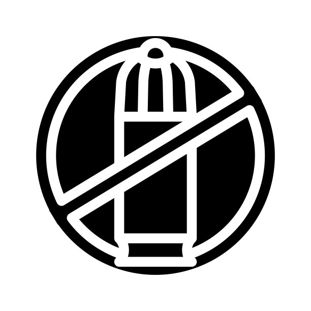 禁止武器标志符号矢量图图片下载