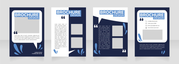 水资源与植物空白宣传册设计图片下载