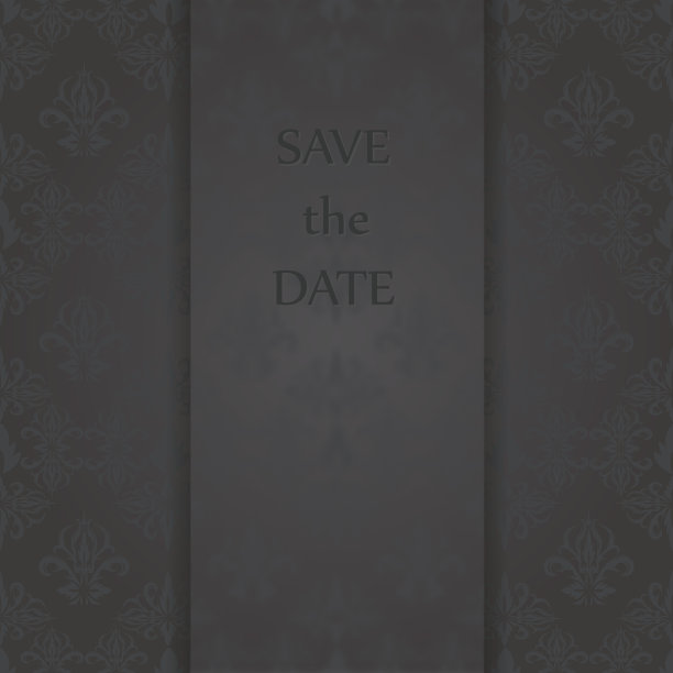 邀请卡与复古装饰背景。图片下载