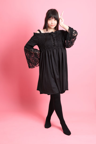 可爱的哥特式的女孩图片下载