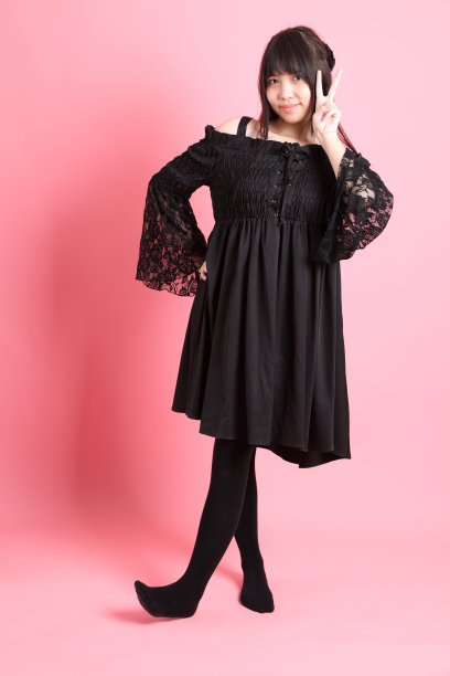 可爱的哥特式的女孩图片下载