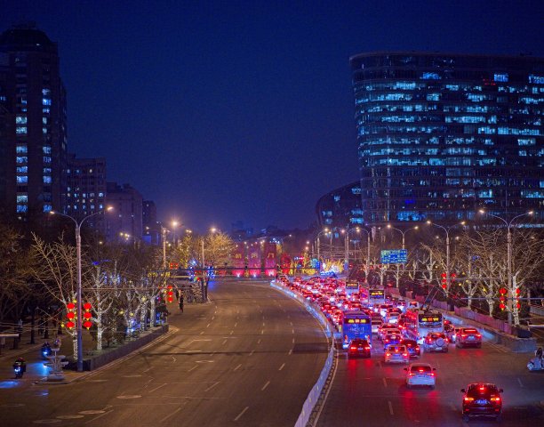 晚上在北京二环图片下载