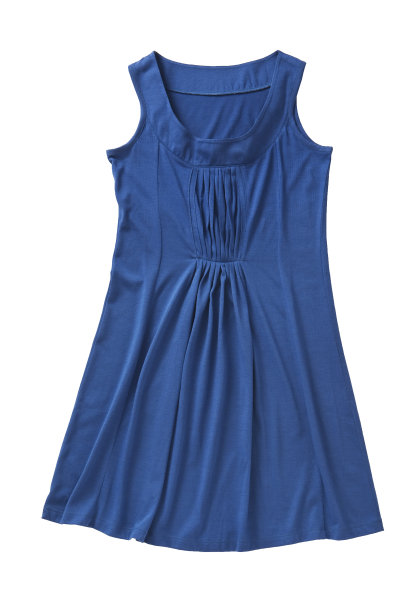 白色背景的无袖蓝色t恤图片下载