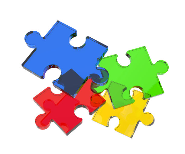 彩色拼图图片下载