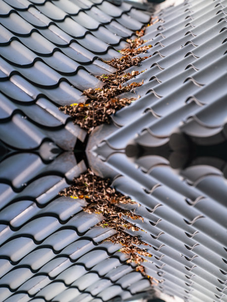 日本老房子的瓦屋顶图片下载