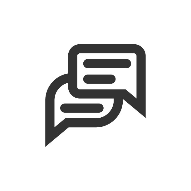 聊天语音气泡和对话框气球线风格矢量图标图片下载