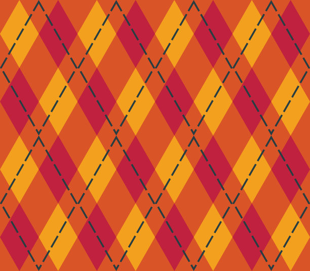 菱形无缝图案，红色，橙色，橙色。适用于各种印刷品、织物、书籍封面、表面及网布使用图片下载