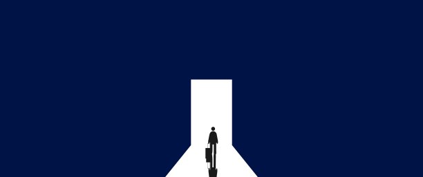 商人开始并步入未来之门。迈向新技术，区块链和互联网概念的下一层。未来的语气图片下载