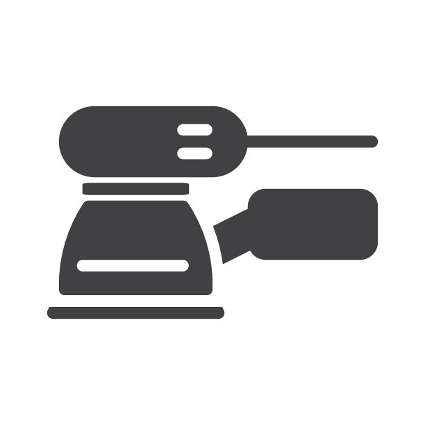 轨道砂光机矢量图标图片下载