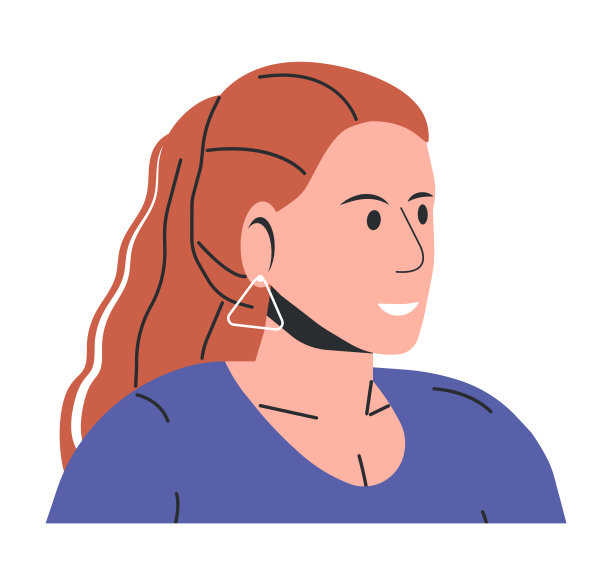 穿着孤立的红发女人。图片下载