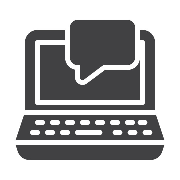 笔记本聊天消息矢量图标图片下载