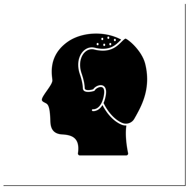 脱发字形图标图片下载