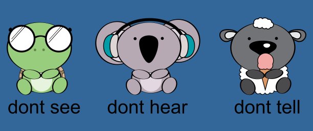 三个可爱的动物卡通人物插图图片下载