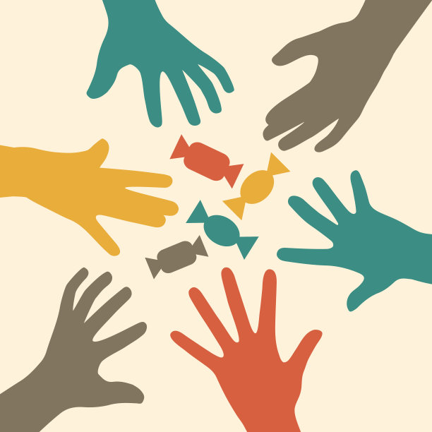 饮食失调或糖成瘾平面矢量插图孤立。糖果是糖瘾的象征，图片下载