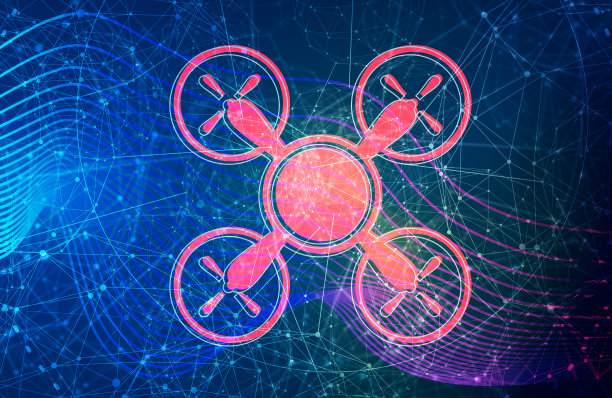 空中无人机细线风格简单的图标图片下载